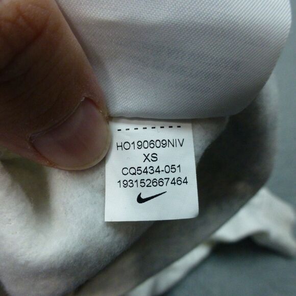 Nike Hoodie Womens XS Gray Sweatshirt Swoosh Pullover Lightweight High Neck - Picture 7 of 10